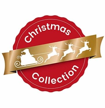 KREBS & SOHN 12er Set Weihnachtskugeln aus Glas - Christbaumschmuck Christbaumkugeln Weihnachtsdeko - Weiß, Silber und Glitzer - 5