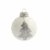 KREBS & SOHN 12er Set Weihnachtskugeln aus Glas - Christbaumschmuck Christbaumkugeln Weihnachtsdeko - Weiß, Lila, Silber - 4