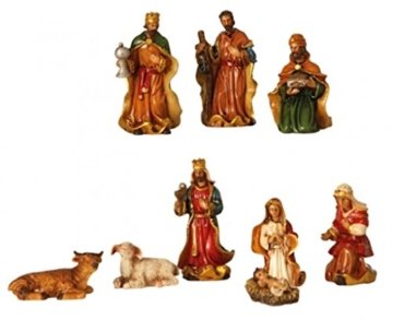 Krippenfiguren 9-teiliges Set Krippe Figuren bis 7,5 cm - 1