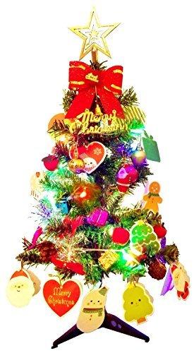 Künstlicher Weihnachtsbaum, outgeek Tannenbaum Christbaum 60cm(24'') grün Weihnachtsbaum klein mit Beleuchtung Multicolor LED und Weihnachtsschmuck (60cm mit LED) - 6