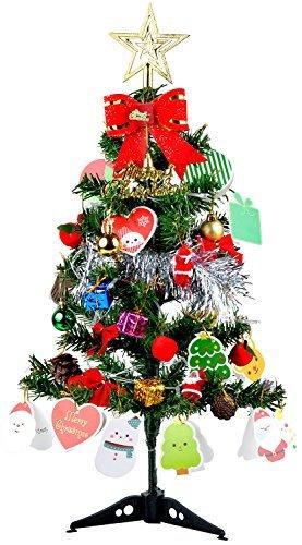 Künstlicher Weihnachtsbaum, outgeek Tannenbaum Christbaum 60cm(24'') grün Weihnachtsbaum klein mit Beleuchtung Multicolor LED und Weihnachtsschmuck (60cm mit LED) - 9