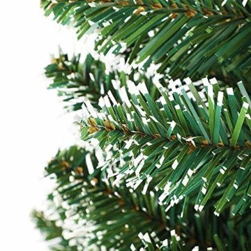 LARS360 90cm Künstlicher Weihnachtsbaum 3ft Christbaum Tannenbaum Grüne PVC mit Schnee-Effekt inkl. Ständer Künstliche Tanne mit Klappsystem Für Aussen Weihnachtsdeko Innen - 2