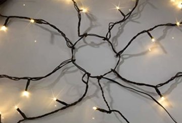 LED-Baumvorhang, 160-teilig Farbe: warm white, Kabel: schwarz 8 Stränge für ca. 180 - 200 cm Bäume, outdoor, mit Trafo - 4
