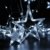 LED Lichterkette 12 Sterne, Lichtervorhang weihnachtslichter Sternenvorhang 138 LEDs 8 Modi Für Innen Außen, Weihnachten, Party, Hochzeit, Garten, Balkon, Deko (Kaltweiß) - 3