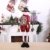 Luccase Mehrfarbig Baumwolle Puppe 45x25cm Niedliche Weihnachtsmann / Elch / Schneemann Weihnachts Rückziehbare Weihnachtspuppe für Sofas Bettwäsche Dekor (C) - 2