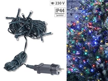 Lunartec Weihnachtslichterketten: LED-Lichterkette mit 40 LEDs für innen & außen, IP44, 4-farbig, 4 m (Weihnachtsbaumkerzen-Lichterkette) - 2