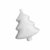 LUOEM Styropor Figur Mini Weiß Weihnachtsbaum zum Bemalen und Basteln Styroporkugeln Christbaum Tannenbaum Miniature DIY Handwerk Weihnachtsanhänger Weihnachtsdeko 24 Stück 7.3cm - 4