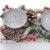 Mendler Adventskranz länglich, Weihnachtsdeko Adventsgesteck, Holz 11x15x50cm weiß-grau ~ mit Kerzen, weiß - 3