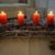 Mendler Adventskranz länglich, Weihnachtsdeko Adventsgesteck, Holz 11x15x50cm weiß-grau ~ mit Kerzen, weiß - 4