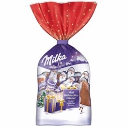 Milka Mini Weihnachtsmänner 1 x 120g, Alpenmilch Schokolade, Milchcrème und Noisette - 1