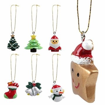 Naler 24-teilig Weihnachtsanhänger Christbaum Deko Weihnachtsbaumschmuck für Adventkalender - 5