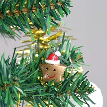 Naler 24-teilig Weihnachtsanhänger Christbaum Deko Weihnachtsbaumschmuck für Adventkalender - 6