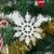 Naler 24 x Schneeflocken Weihnachten Deko für Weihnachtsbaum Glitzer Weiß Weihnachtsbaumschmuck - 3