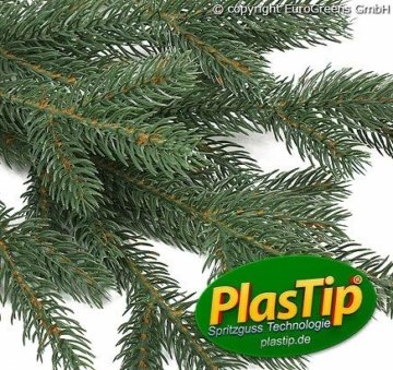 Original Hallerts® Spritzguss Weihnachtsbaum Bellister 150 cm als Nobilis Edeltanne - Christbaum zu 100% in Spritzguss PlasTip® Qualität - schwer entflammbar nach B1 Norm, Material TÜV und SGS geprüft - Premium Spritzgusstanne - 4