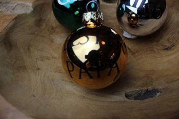 Personalisierte Christbaumkugeln Petrol, Christbaumschmuck, Weihnachtsbaumkugel, Weihnachtsbaumschmuck, Tannenbaumkugel, Tannenbaumschmuck, Christbaumkugeln Farbe Petrol - 7