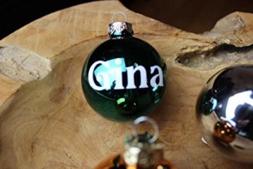 Personalisierte Christbaumkugeln Petrol, Christbaumschmuck, Weihnachtsbaumkugel, Weihnachtsbaumschmuck, Tannenbaumkugel, Tannenbaumschmuck, Christbaumkugeln Farbe Petrol - 8