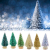 ranninao 12 Stück Weihnachtsbaum Künstlich Klein Deko Künstlicher Weihnachtsbaum Naturgetreuer Christbaum Für Tischdeko, DIY, Schaufenster (3,5 X 4,5 X 6,5 cm) – Mehrere Farben Erhältlich - 