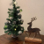 Riffelmacher Geschmückter Weihnachtsbaum beleuchtet 50cm 20258 – Silber – Weihnachtsbaum mit Lichterkette Schleifen Christbaumkugeln - 