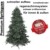 RS Trade HXT 1418 künstlicher PE Spritzguss Weihnachtsbaum 120 cm (Ø ca. 86 cm) mit ca. 1265 Spitzen, schwer entflammbarer Tannenbaum mit Schnellaufbau Klappsysem, inkl. Metall Christbaum Ständer - 2