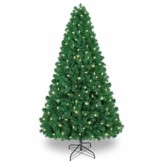 Shareconn Premium Künstlicher Weihnachtsbaum mit Stabilem Ständer mit 1602 Spitzen und 470 Beleuchtung LED, Tannenbaum inkl. Metall Christbaum Ständer 7.5ft - 1
