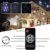 SUPCHON Led Projektor Weihnachten Aussen, Weihnachtsbeleuchtung Außen Led Lampe mit Schneeflocken Beamer, RF Fernbedienung und Timer, IP65, Innen und Außen Weihnachtsdeko Garten - 2