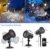 SUPCHON Led Projektor Weihnachten Aussen, Weihnachtsbeleuchtung Außen Led Lampe mit Schneeflocken Beamer, RF Fernbedienung und Timer, IP65, Innen und Außen Weihnachtsdeko Garten - 3