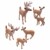 SUPVOX 6pcs White-Tailed Deer Figuren Ornamente Tierfiguren Sammlung Spielzeug Home Office Dekoration Handwerk Geschenk - 1