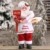 Traditionelle Weihnachtsmann-Figur mit Weihnachtsmann-Motiv, stehend, Weihnachtsdekoration, Weihnachtsmannpuppe für Zuhause, Rucksack, Büro (30 cm, rot) - 1
