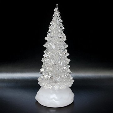 Tronje LED Christbaum 22cm Weihnachtsbaum mit Timer USB Tannenbaum beleuchteter Acrylbaum Wechselfarben - 2