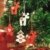 Valery Madelyn Holz Weihnachten Anhänger 24tlg 5,6-6cm Baum Weihnachtsdeko Lieber Weihnachtsmann Thema mit 4 Motiven Tanne Rentier Stern Baumschmuck zum Hängen MEHRWEG Verpackung - 2