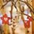 Valery Madelyn Holz Weihnachten Anhänger 24tlg 5,6-6cm Baum Weihnachtsdeko Lieber Weihnachtsmann Thema mit 4 Motiven Tanne Rentier Stern Baumschmuck zum Hängen MEHRWEG Verpackung - 3
