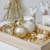 Valery Madelyn Weihnachtskugeln 9 Stücke 6CM Kunststoff Christbaumkugeln Weihnachtsdeko mit Aufhänger Baumschmuck für Weihnachtsdekoration Gold Weiß Elegant Thema - 3
