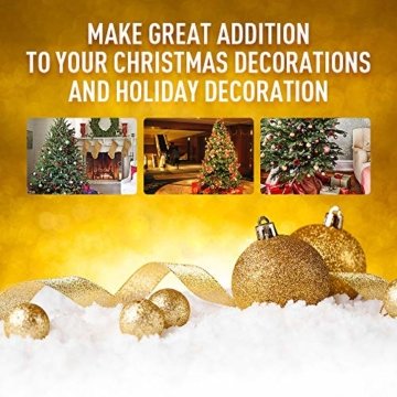 WAWJ 24PCS/Pack Weihnachtskugeln Christmas Tree Pendant Ornaments Baubles Weihnachtsbaum Dekoration Ball 4CM Plastic Gift for Xmas Holiday (Gold) - 5