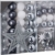 Weihnachtsbaumschmuck Set - 45 teilig in Silbertönen (Silber, Schwarz, Weiß etc.) - 36 Kugeln, Weihnachtsbumspitze, Dekosterne und Kette - 1