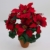 Weihnachtsstern im Topf 36cm rot PF künstliche Poinsettie Blume Pflanze Kunstblumen Kunstblumen - 1