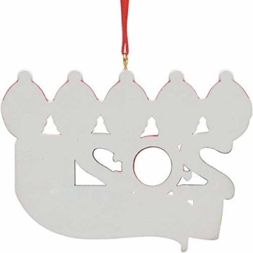 yummyfood Weihnachtsbaum Anhänger 2020 Überlebte Familie Christbaumschmuck DIY Resin Baumschmuck Zur Weihnachtsdekoration - 4