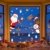 Yuson Girl Weihnachten Aufkleber Fenster Weihnachtsmann Elch Schneemann Abnehmbare Weihnachten Deko Wandtattoo Weihnachten Statisch Haftende PVC Aufkleber - 4