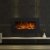 GLOW FIRE Neptun Elektrokamin mit Heizung, Wandkamin mit LED | Künstliches Feuer mit zuschaltbarem Heizlüfter: 750/1500 W | Fernbedienung, 84 cm, Schwarz, Kristalldekoration - 4