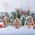 8 Stück Kleine Anhänger Holz Weihnachten,3D WeihnachtsbaumschmuckAnhänger Dekoration Holz,Weihnachtsbaum Deko Holz,Holz Weihnachtsdeko Anhänger,Ornamenten für Weihnachtsbaum,weihnachtsdeko basteln - 4