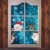 Ahsado 278 PCS Weihnachten Schneeflocke Fensterdeko Fensterbilder, Ahsado Xmas Decals Dekorationen mit Santa Claus Rentier Decals für Glas（8 Blatt） - 1