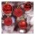 Andiker 24-Teiliges Weihnachtskugeln Weihnachtsdeko Set 6cm Chrisbaumschmuck Dekokugeln Weihnachtenaus Kunststoff, Gold, Blau, Rot,Weihnachtsbaum Deko(Rot, 6cm) - 1