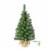 artplants.de Mini Weihnachtsbaum WARSCHAU, grün, Jutesack, 90cm, Ø 50cm - Künstlicher Christbaum - 1