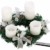 Britesta Tannenkränze LED-Kerzen: Adventskranz mit weißen LED-Kerzen, silbern geschmückt (Elektrische Kerzen Adventskranz) - 1