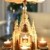 Brubaker Weihnachtspyramide Kathedrale 29 cm - Maria, Josef und Jesus - 2 Etagen - Teelichtpyramide mit 4 Teelichthaltern aus Metall - Holz Natur - 3