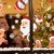 CheChury Fensterbilder für Weihnachten Fensterbilder Winter Statisch Haftende PVC Aufklebe Weihnachtsmann Süße Elche Wiederverwendbar Schneeflocken Fenster - 2
