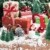 CODIRATO 48 Stück Kleiner Weihnachtsbaum Tischdeko Tannenbaum Spritzguss Künstlicher Mini Christbaum mit Schnee Effekt Miniatur Grün Schneetannen 3,5/4,5/6,5/8,5/12,5/16cm  für Weihnachten Deko - 4