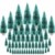 CODIRATO 48 Stück Kleiner Weihnachtsbaum Tischdeko Tannenbaum Spritzguss Künstlicher Mini Christbaum mit Schnee Effekt Miniatur Grün Schneetannen 3,5/4,5/6,5/8,5/12,5/16cm  für Weihnachten Deko - 1
