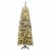 COSTWAY 180cm Bleistift Weihnachtsbaum mit Schnee und 250 warmweißen LED-Leuchten, künstlicher Tannenbaum mit Metallständer, Christbaum 500 Spitzen PVC Nadeln, Kunstbaum Weihnachten Klappsystem Grün - 1