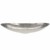 DRULINE Dekoschale Obstschale zur Dekoration Essen Snacks Süßigkeiten Schiff Oval Esszimmer, Wohnzimmer aus Aluminium | L x B x H 50 x 19 x 9.5 cm | Silber - 1