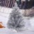 FEIGO Weihnachtsbaum Tannenbaum mit LED, Silber Mini LED Weihnachtsbaum für Weihnachten, Advent, als Stimmungslicht, Christbaum (50 cm) - 3